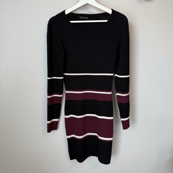Cotton On Dresses & Skirts - Cotton On Juniors Medium‎ Ribbed Color Block Sweater Dress Long Sleeve Bodycon